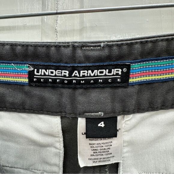 NWOT Under Armour performance grey shorts women's 4 inseam is 4.5 - Picture 3 of 4